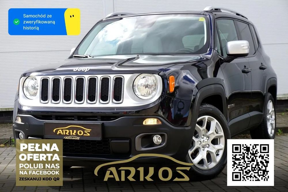Jeep Renegade LIMITED 2015r. 1.4T Automat Skóra Navi KEYLESS Kamera ALU17 ARKOS