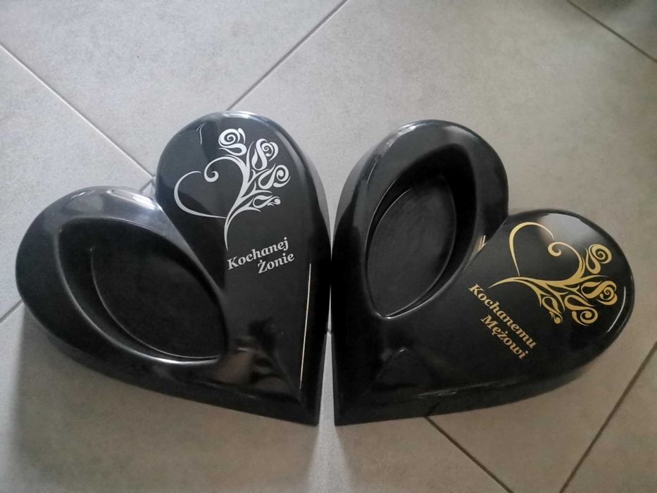 SERCE na grób doniczka podkład  Kochanemu Mężowi Walentynki Rocznica