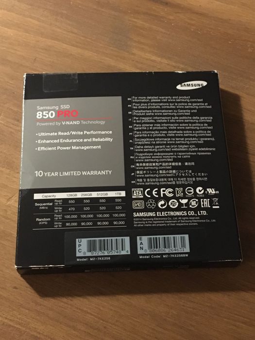 Disco Samsung SSD 850 PRO 256GB