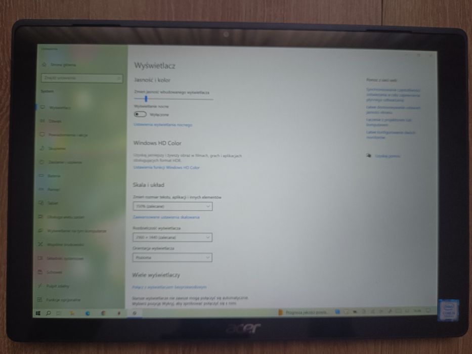 Tablet 2w1 Acer Switch 5 i5/8GB/256GB SSD/ 2560x1440 IPS Pełny Windows