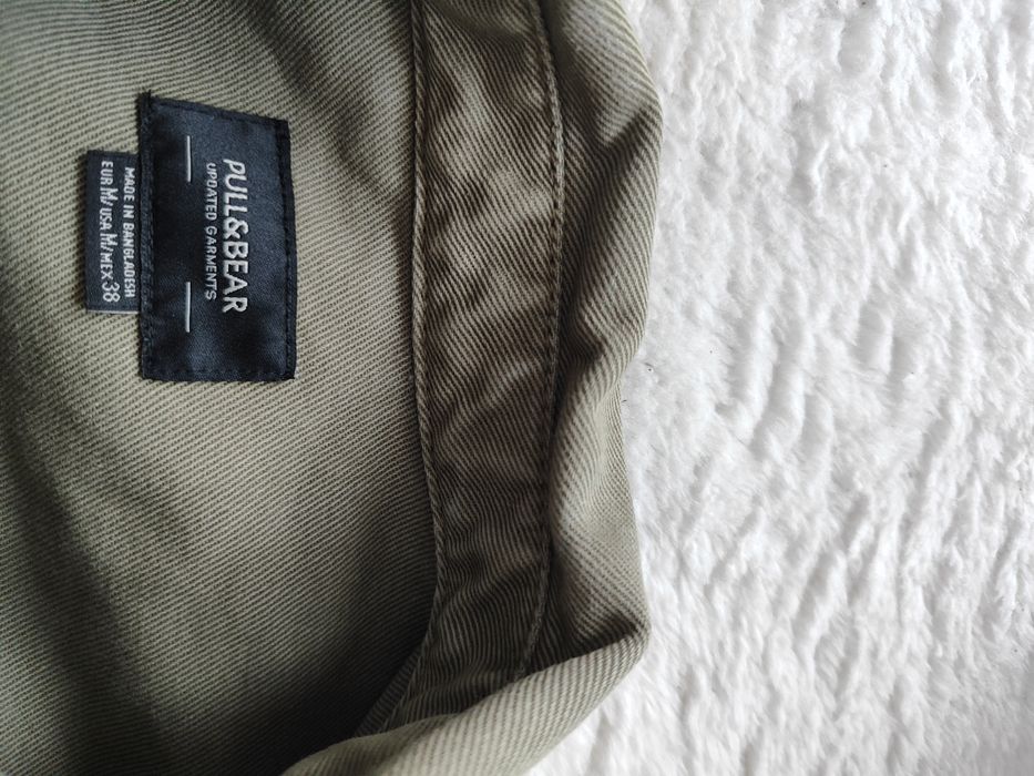 Koszula jeansowa khaki Puul&Bear