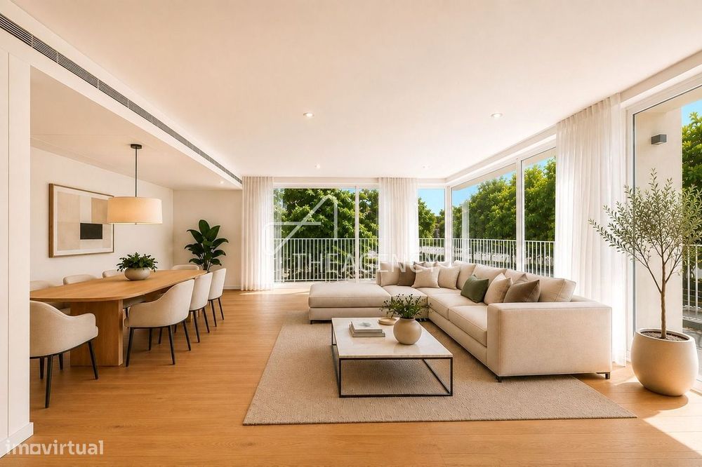 T3 de Luxo com Piscina e Garagem no Edifício Lumino - Campo Pequeno