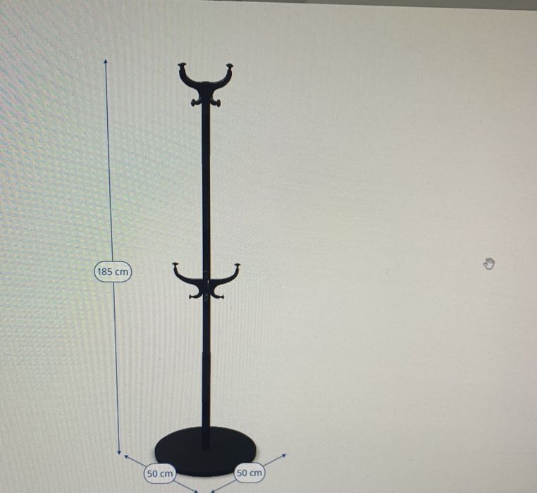 Bengaleiro de Pé, Preto, 185 cm, Ikea HEMNES