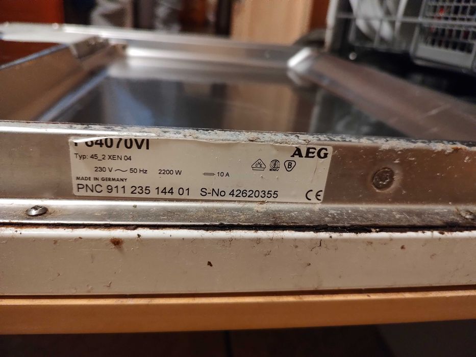 Zmywarka AEG do zabudowy części F64070VI Favorit