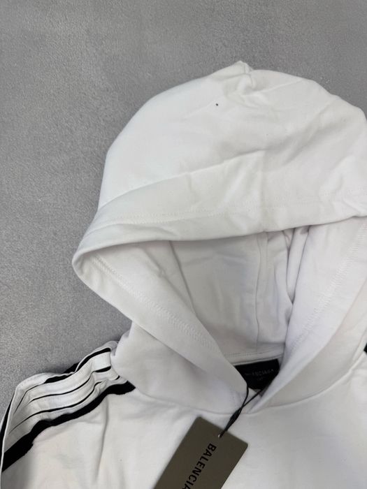 худи Balenciaga Strips 2025 white M L