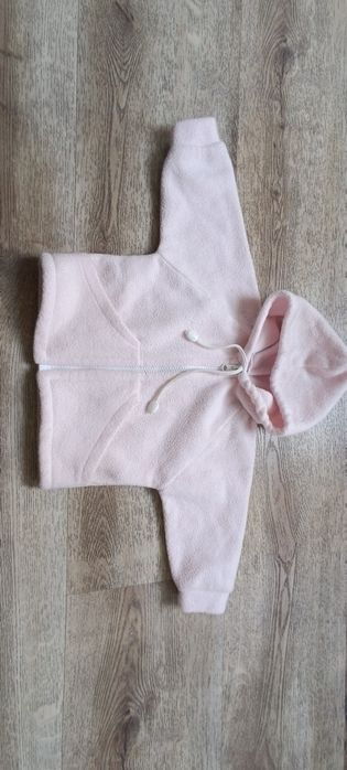 Zestaw bluza spodnie polar dziewczęce 74