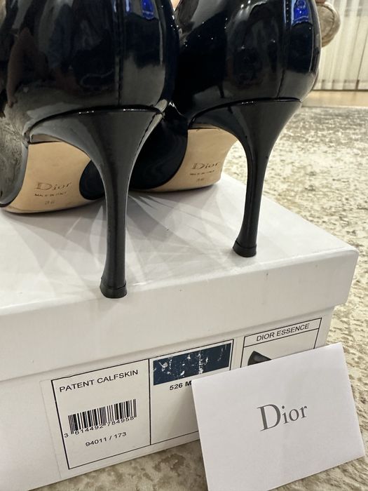 Туфлі Dior темно сині, лакована шкіра, оригінал