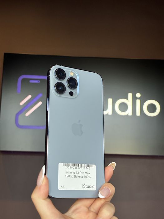 iPhone 13 Pro Max 128GB Niebieski– Stan bardzo dobry – Raty 0% – Wysyłka / Odbiór Warszawa