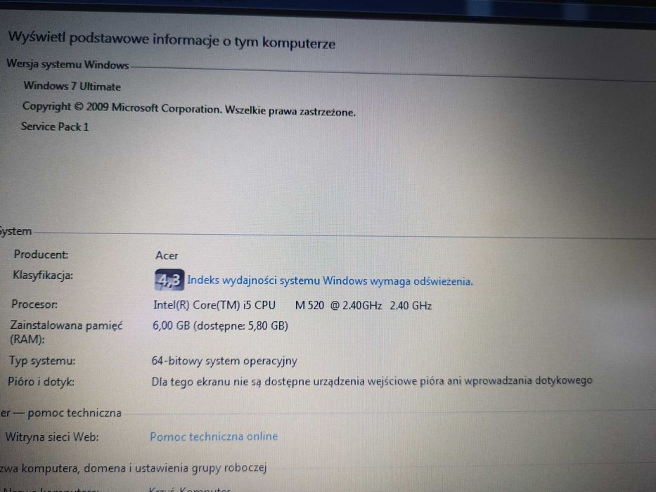 Laptop Panasonic Toughbook CF-52
