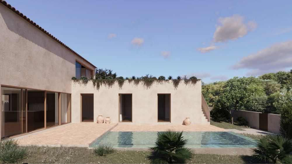 Terreno con projeto moradia t4 e piscina