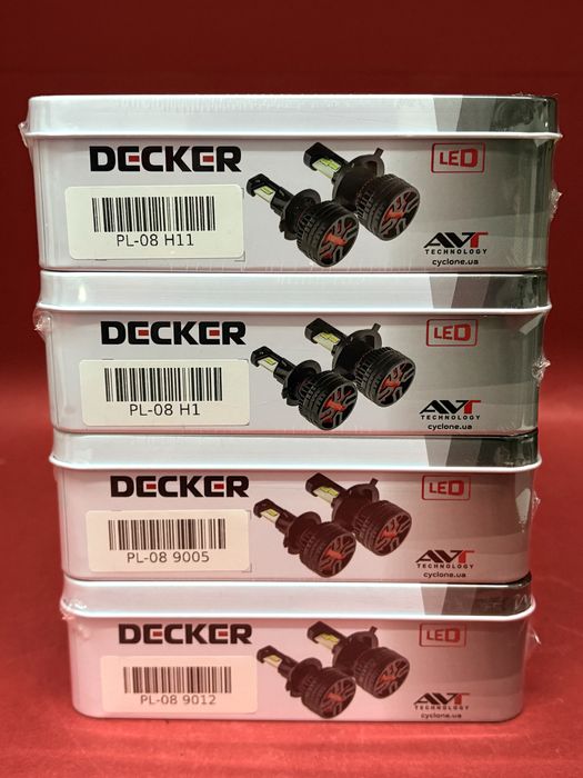 LED лампи Decker PL-08 Н7 H1 H11 HB3 HB4 65W 13000Lm 5000К температура
