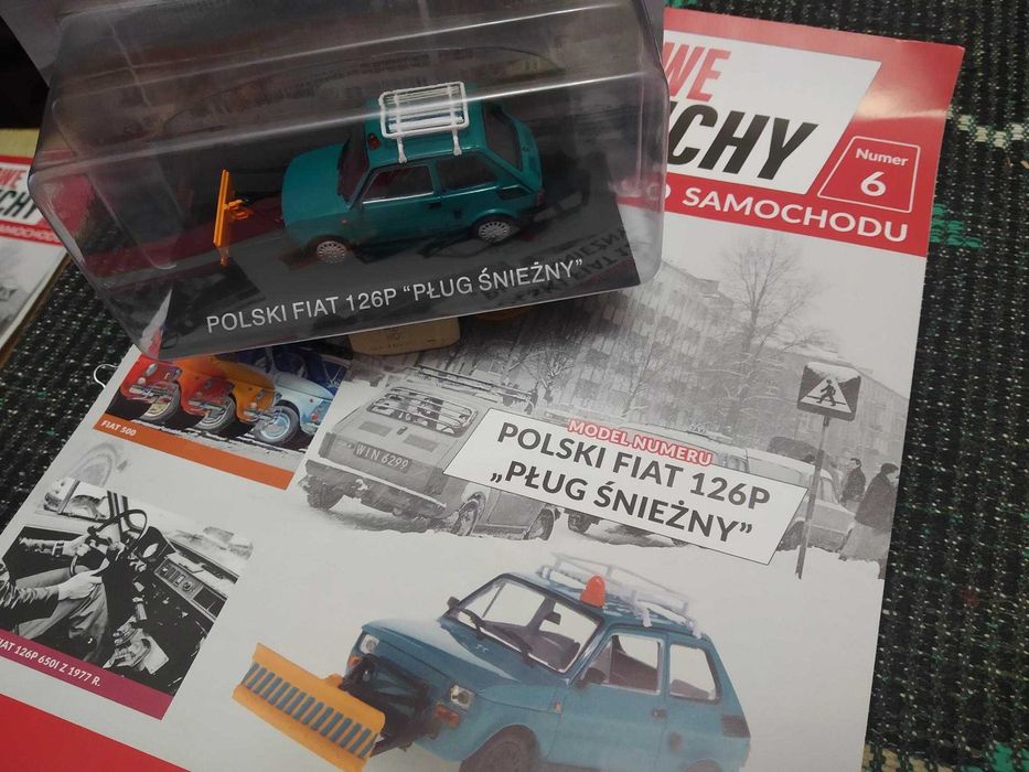 "Kultowe Maluchy", №6 Polski Fiat 126P "Plug Sniezny", 1:43.
