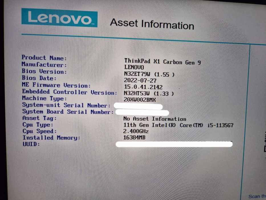 ThinkPad X1 Carbon Gen 9