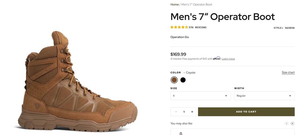 Botas First Tactical424934874557327360