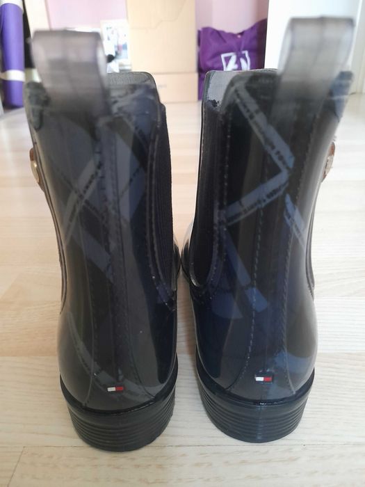 Tommy Hilfiger roz.39 sztyblety botki kalosze
