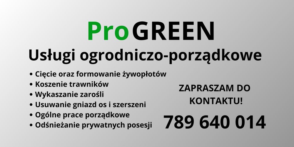 Usługi ogrodniczo-porządkowe