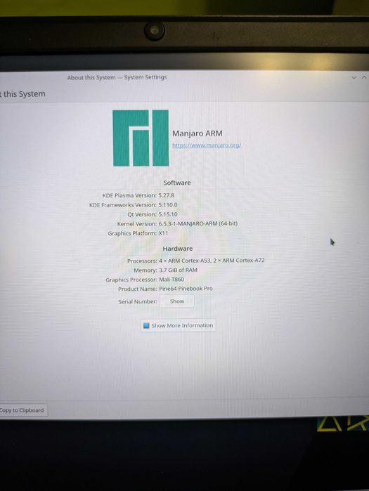 Pinebook Pro - linux laptop