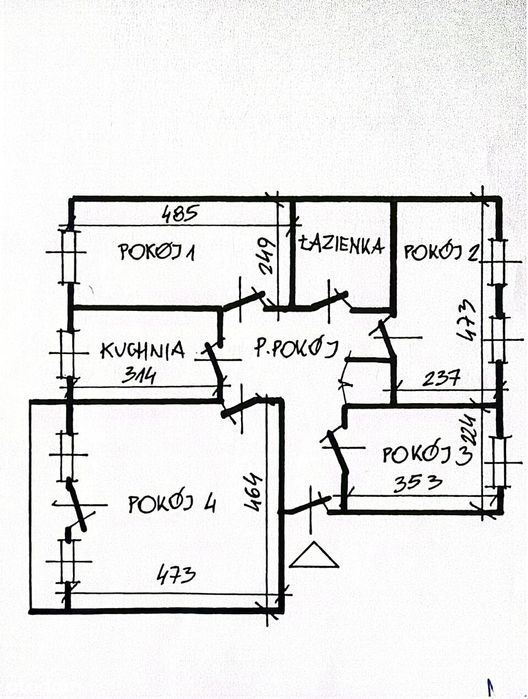 4-pokojowe mieszkanie 75,99 m² | 1 piętro | Wolin, ul. Mała