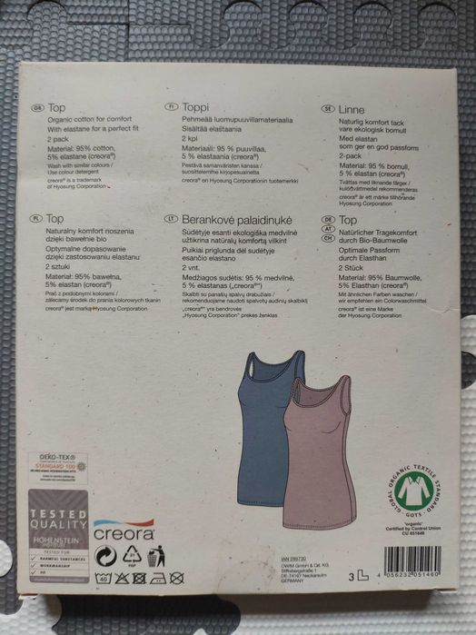 Esmara Pure Collection Top Bluzki dwie sztuki r. S 36/38 nowe