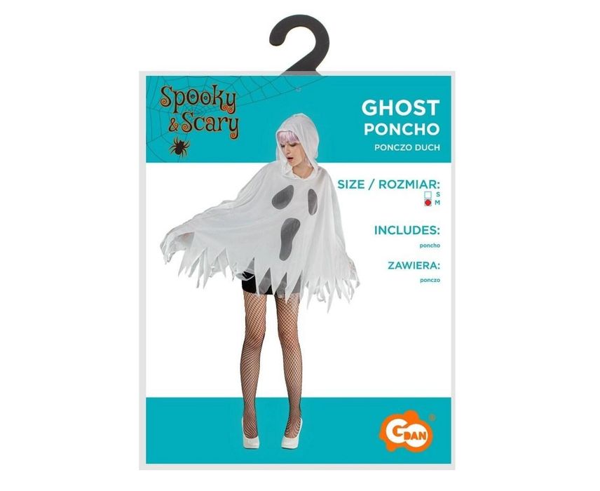 Ponczo dla dorosłych Duch rozm.M Godan oprawa: folia