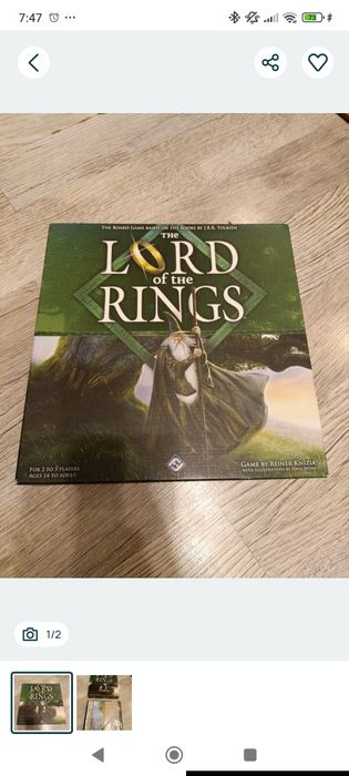 Władca Pierścieni Lord of the Rings gra planszowa ENG