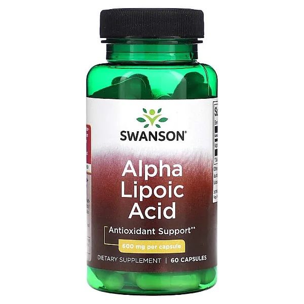 Swanson Alpha Lipoic Acid (aльфа-ліпоєва) 600 мг- 60капс - є 3 шт .