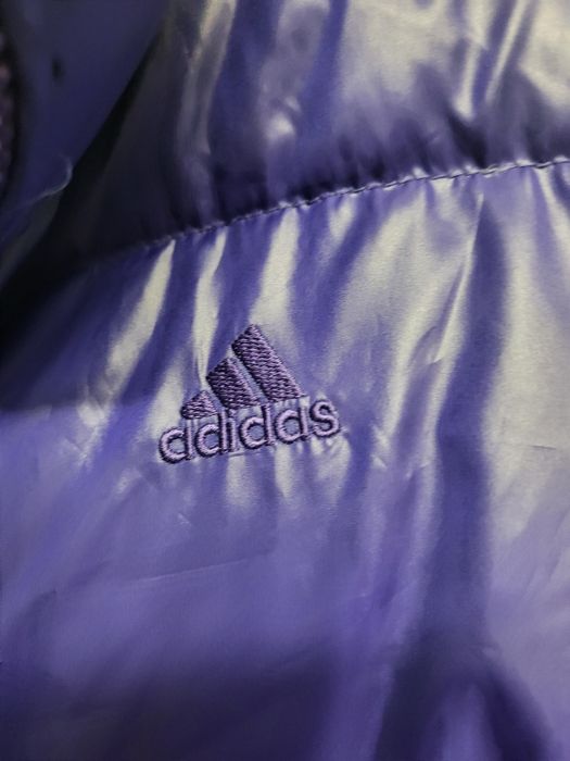 100%puch naturalny pikowana kurtka Adidas  40 ideal