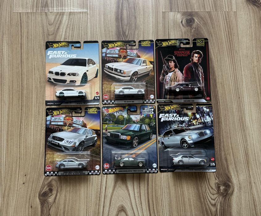 Hot Wheels Premium BMW / Mercedes za Audi