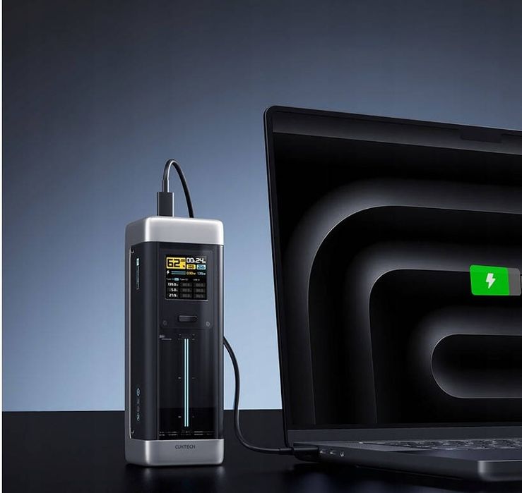 Супершвидкий павербанк CUKTECH 210W 25000 mAh 2x USB-C 1x USB-A PD 3.1