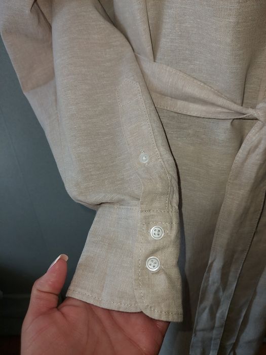 Lniana piaskowa szmizjerka