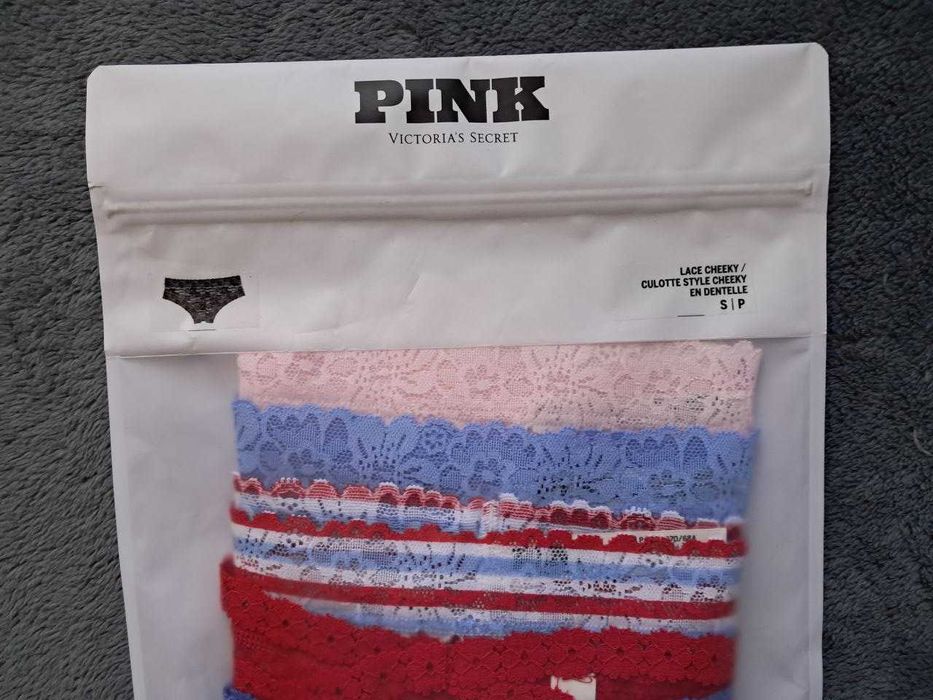 Р-р S, набір 5 шт трусики жіночі Victoria's Secret (Вікторія Сикрет)