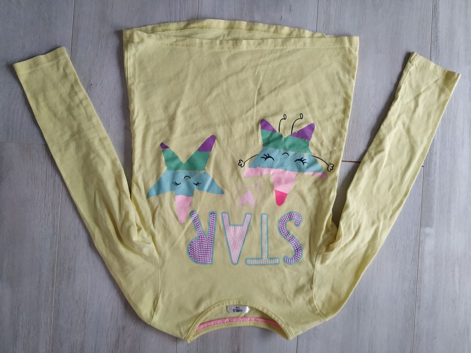 Żółta bluzka z aplikacją rozm. 134