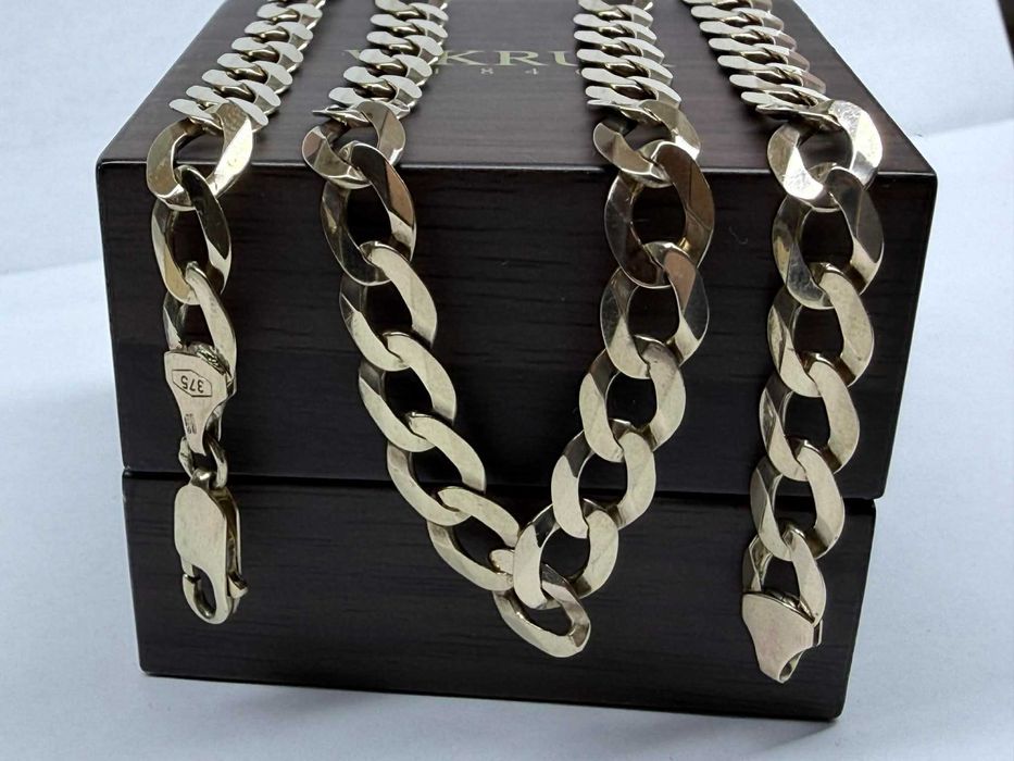 Złoty łańcuszek p375/9K w22,5 dł:54cm