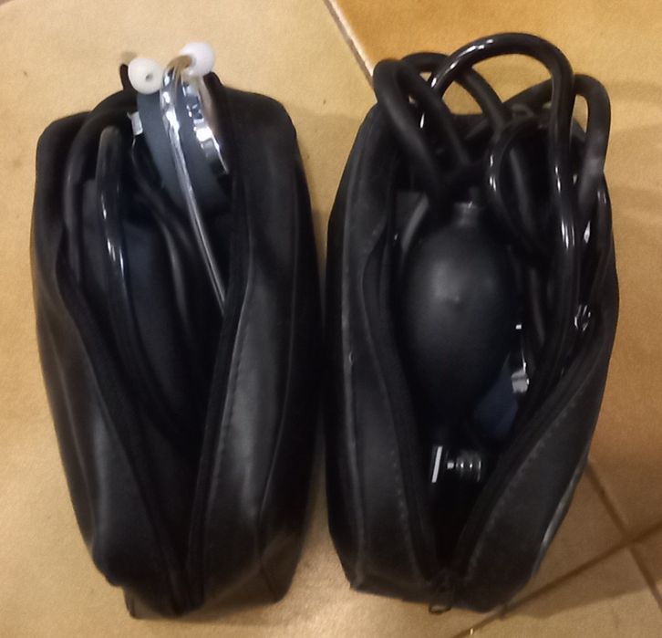 Tensiômetro de Braço Manual com Fonendo Estetoscópio de Alumínio