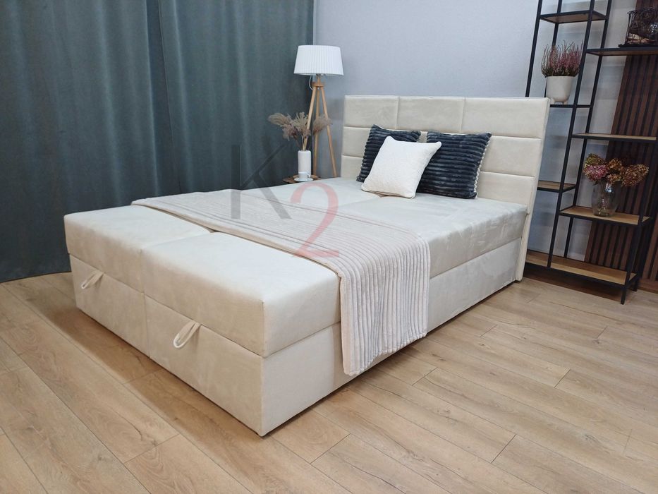 Łóżko kontynentalne Pod wymiar,bonell ,pojemnik na pościel +Gratis