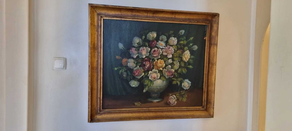 Natureza morta, jarra com flores