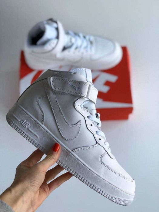 Унисекс зимние кроссовки Nike Air Force 1 '07 Mid Winter Fur Мех найк