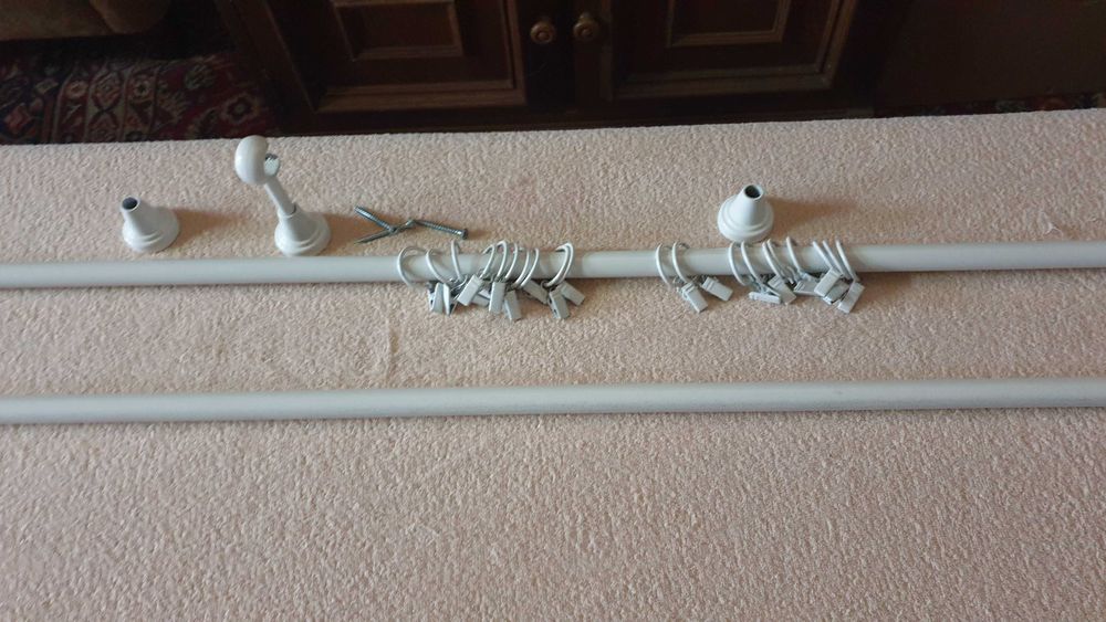 Metalowy karnisz, pojedynczy - 280 cm