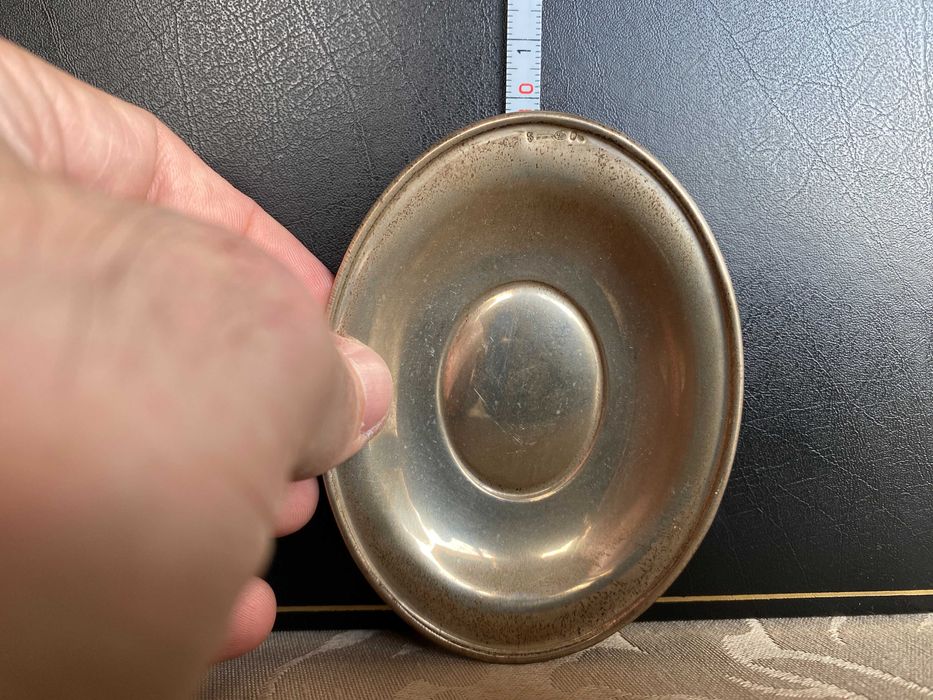 Pratinho de prata ovalado