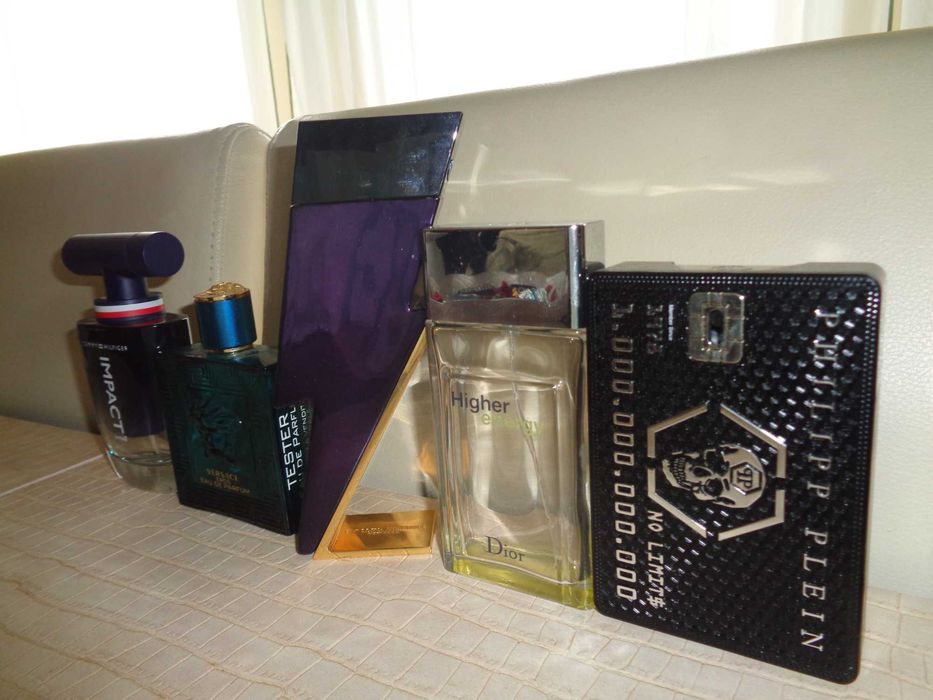 5x puste flakony butelki po oryginalnych perfumach Dior CD Versace
