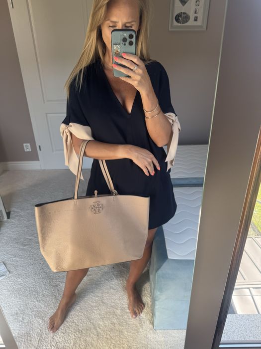 Torebka shopper bag oryginalna projektanta Tory Burch jak nowa