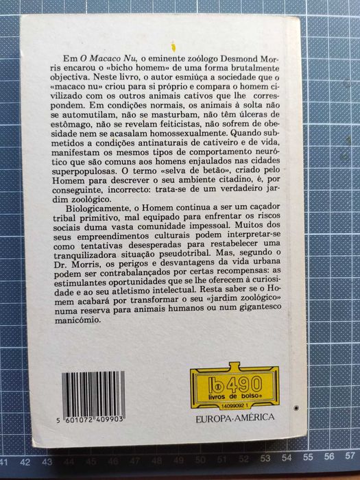 Livro o "Zoo Humano" de Desmond Morris