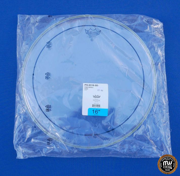 ‼️ Remo - naciąg Pinstripe Clear 16" NOWY ‼️