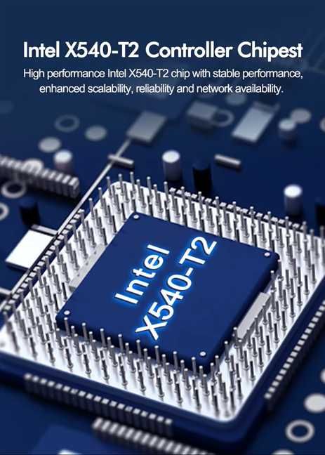 Placa de Rede Intel Ethernet 10G X540-T2 Dual Port RJ45 PCIe