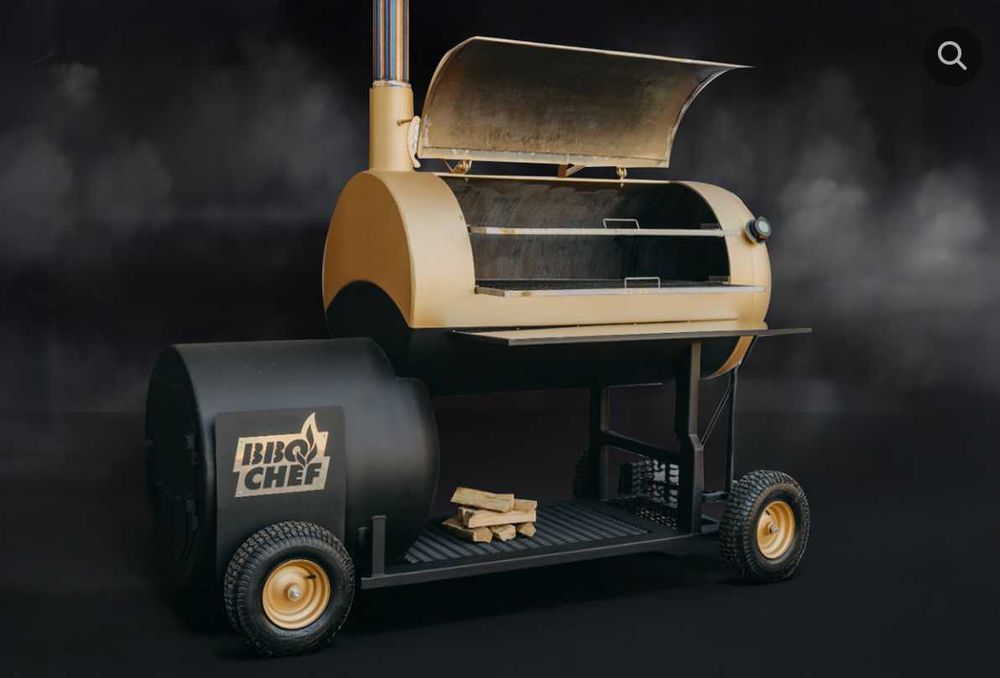 Однокамерний реверсний смокер на колесах BBQ Chef