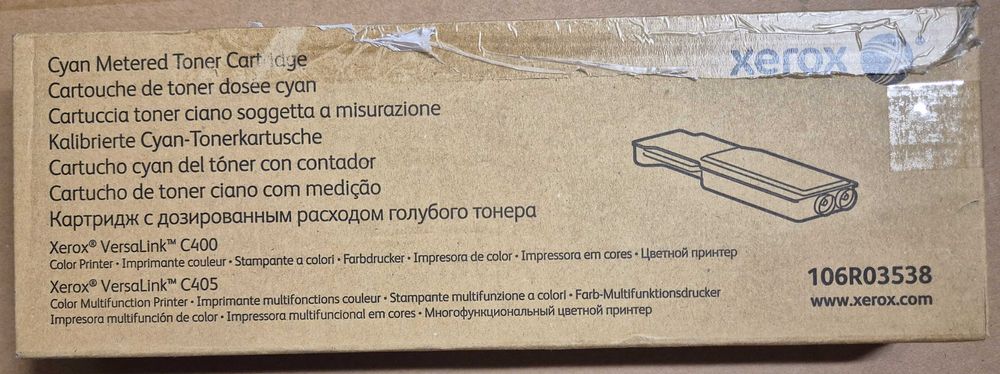 Xerox Versalink C400 C405 toners, caixa de resíduos originais