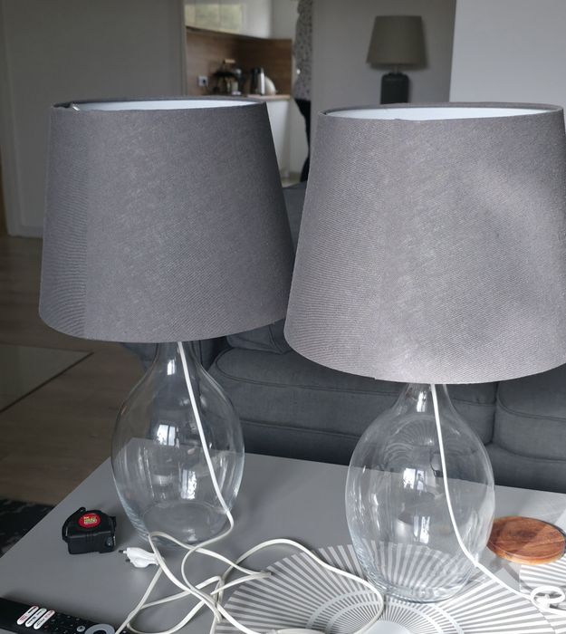 Dwie lampy stołowe Ikea Bran.