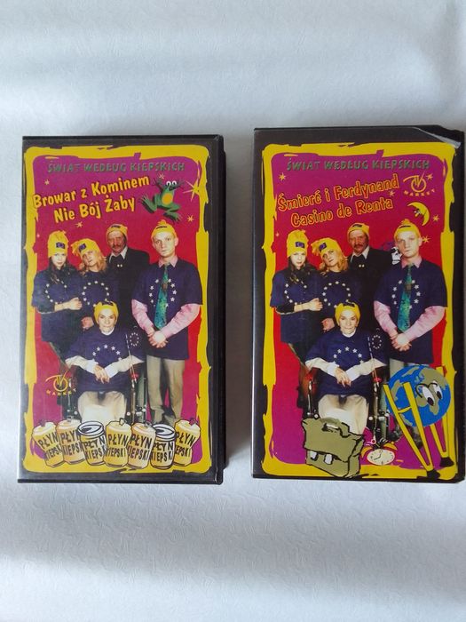 Kasety VHS Świat według Kiepskich dla kolekcjonerów
