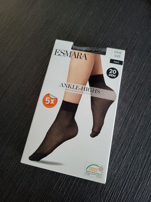 Skarpetki lycra Czarne 5 par