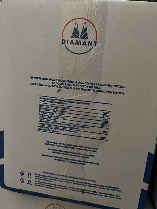 Fondant pszczeli z prebiotykiem, ciasto dla pszczół